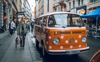 orange volkswagen van