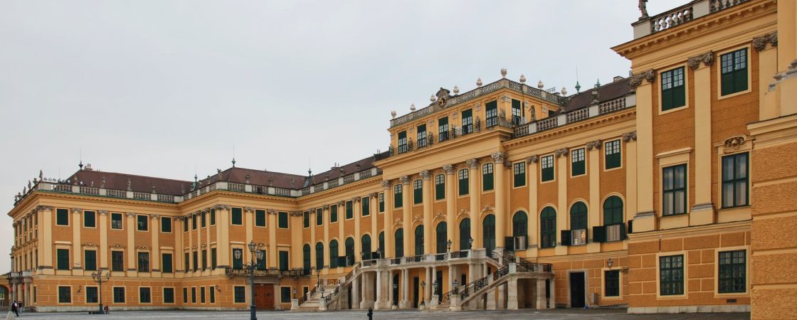 concrete building under white sky