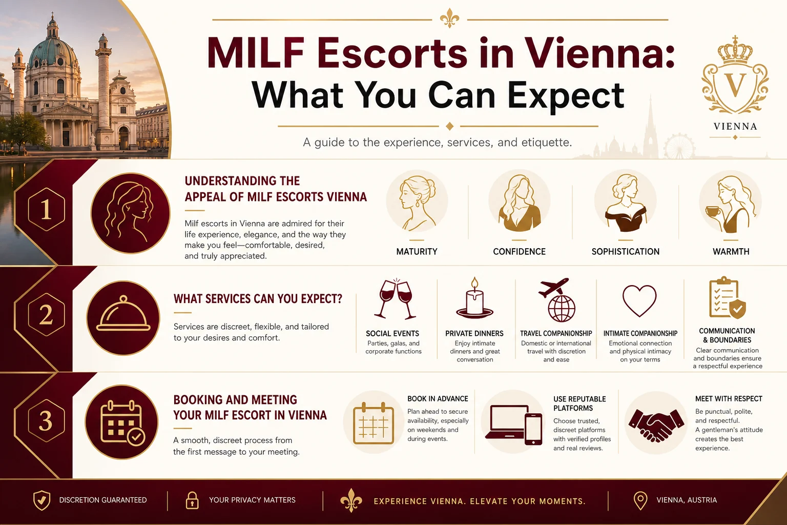 MILF Escorts in Vienna: What You Can Expect infographic