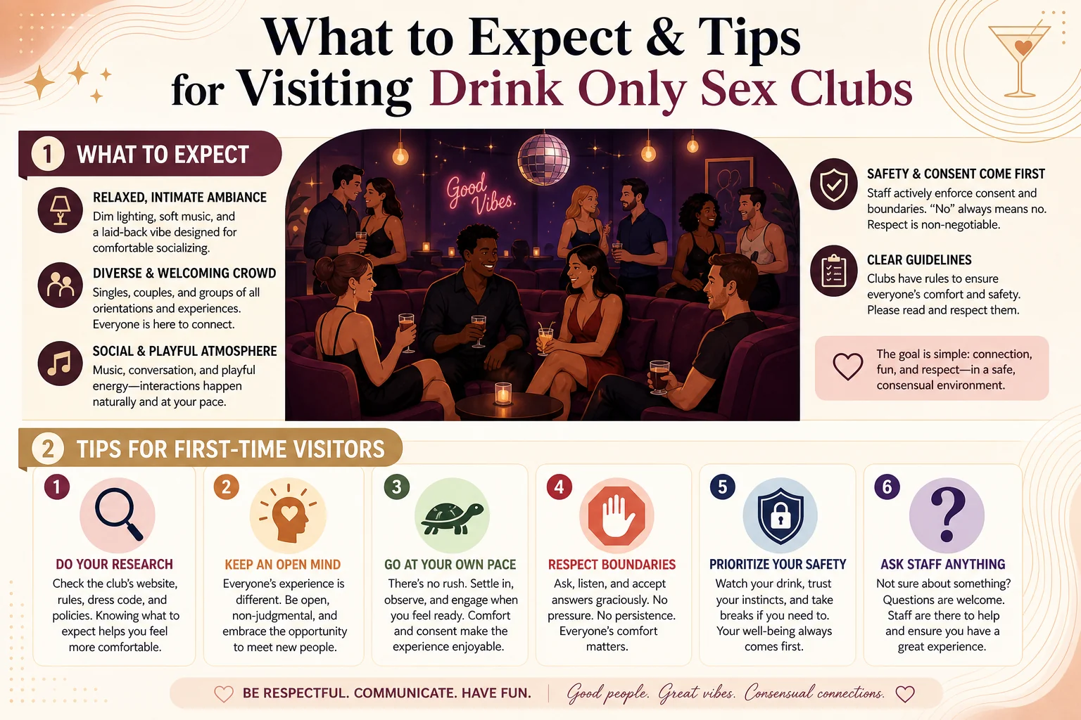 Can You Just Have a Drink at a Sex Club Without Paying for More? infographic