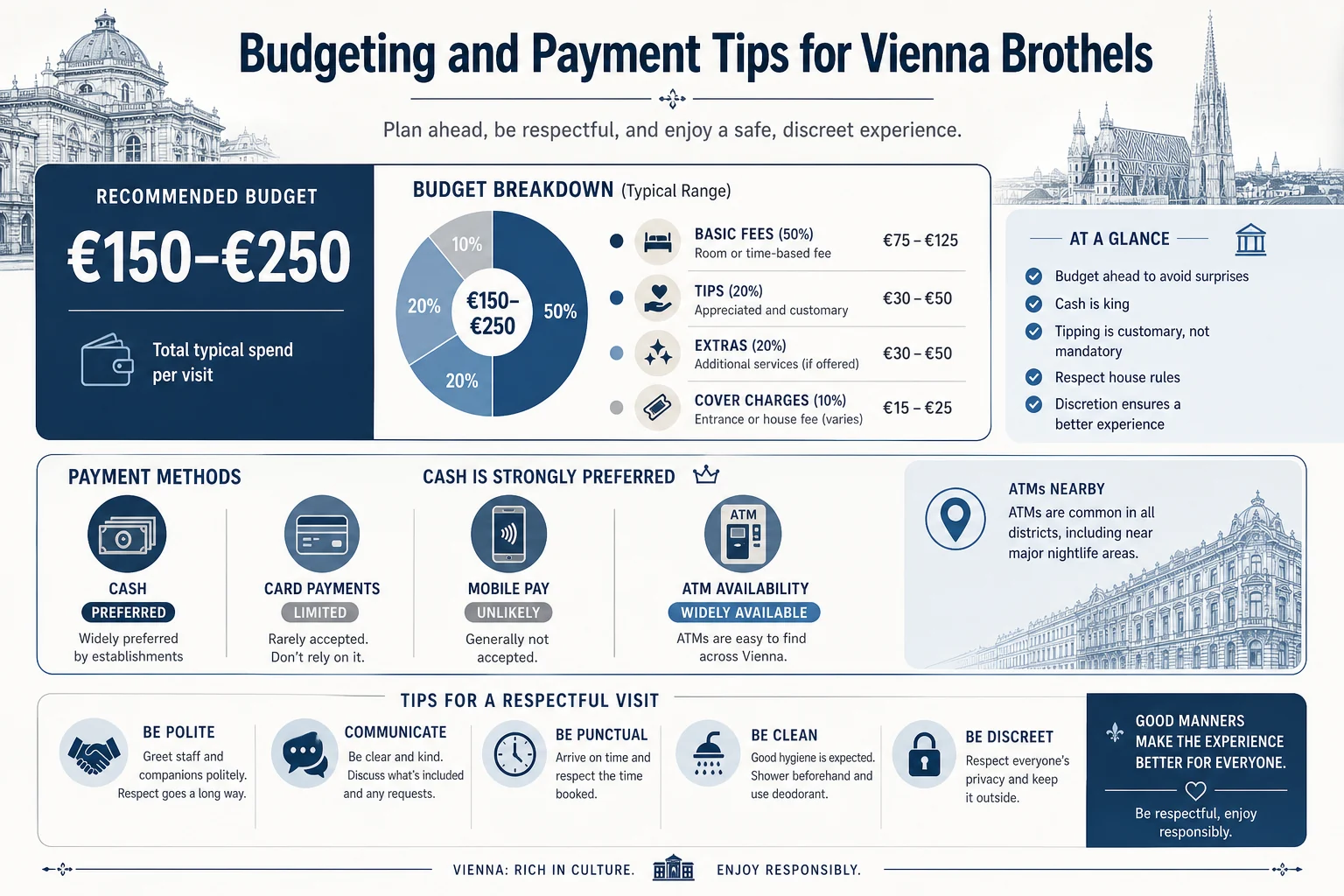 How Much Money Should You Bring to a Vienna Brothel? infographic