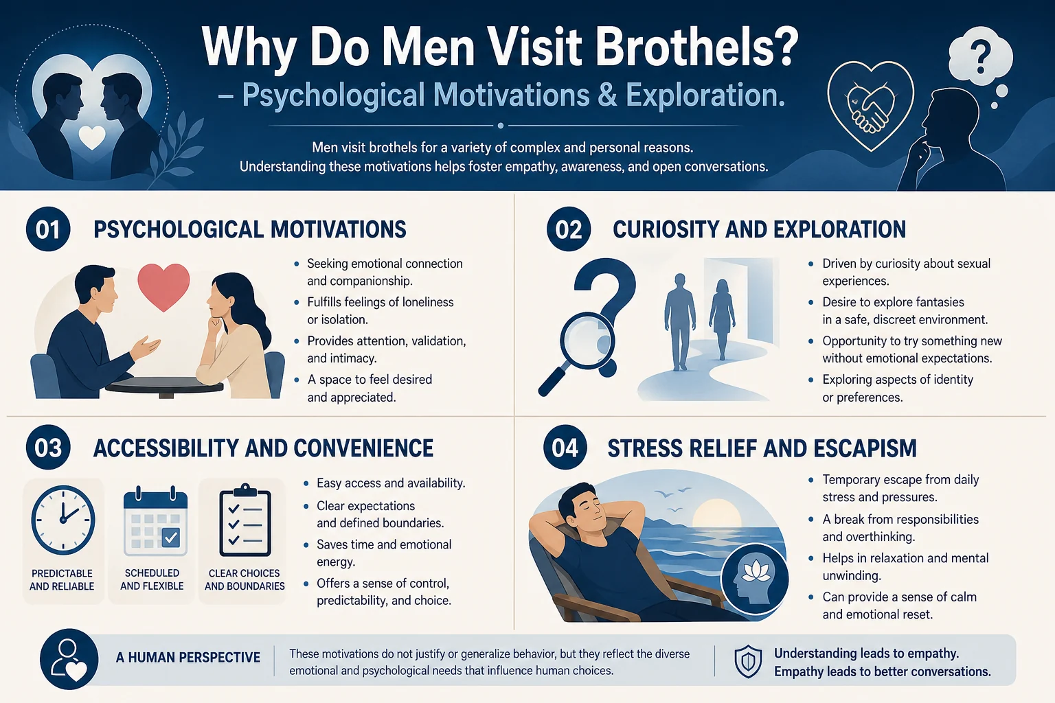 Why Do Men Visit Brothels? infographic