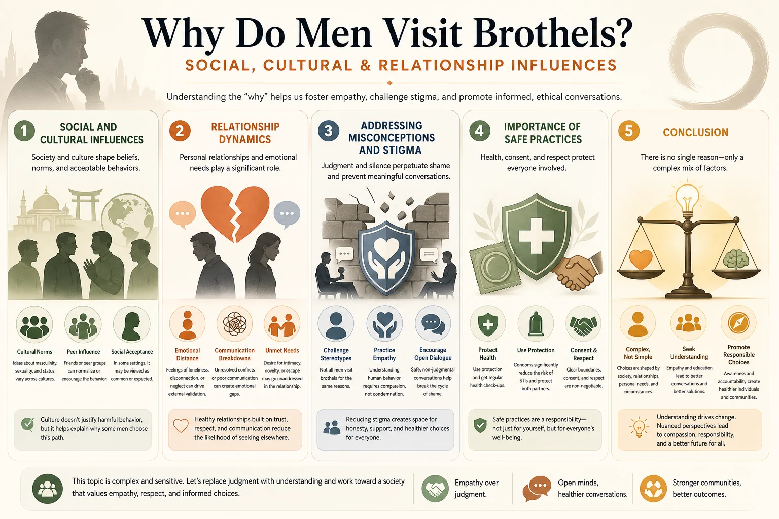 Why Do Men Visit Brothels? infographic