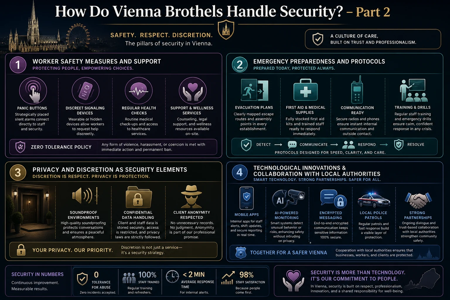 How Do Vienna Brothels Handle Security? infographic