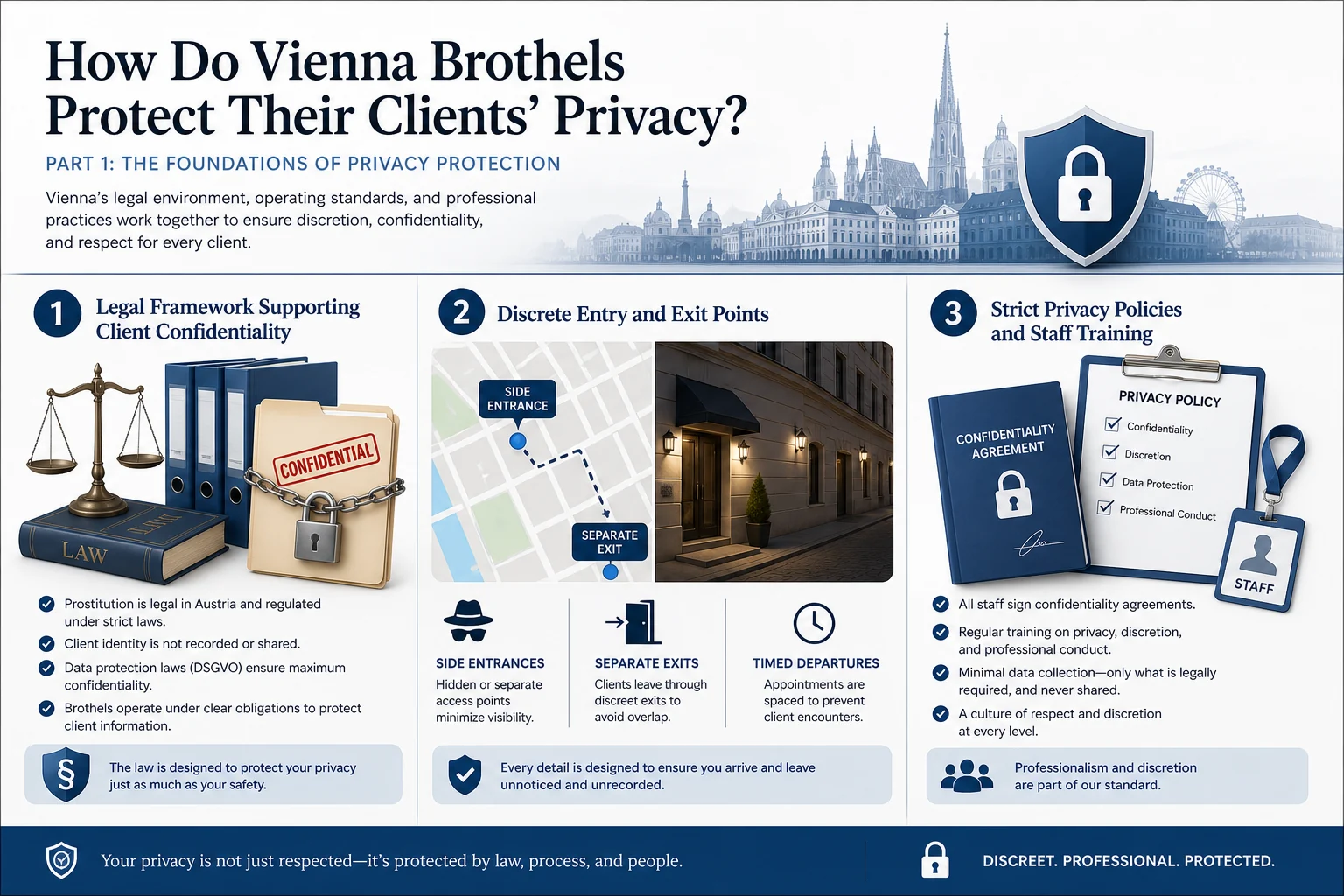 How Do Vienna Brothels Protect Their Clients’ Privacy? infographic