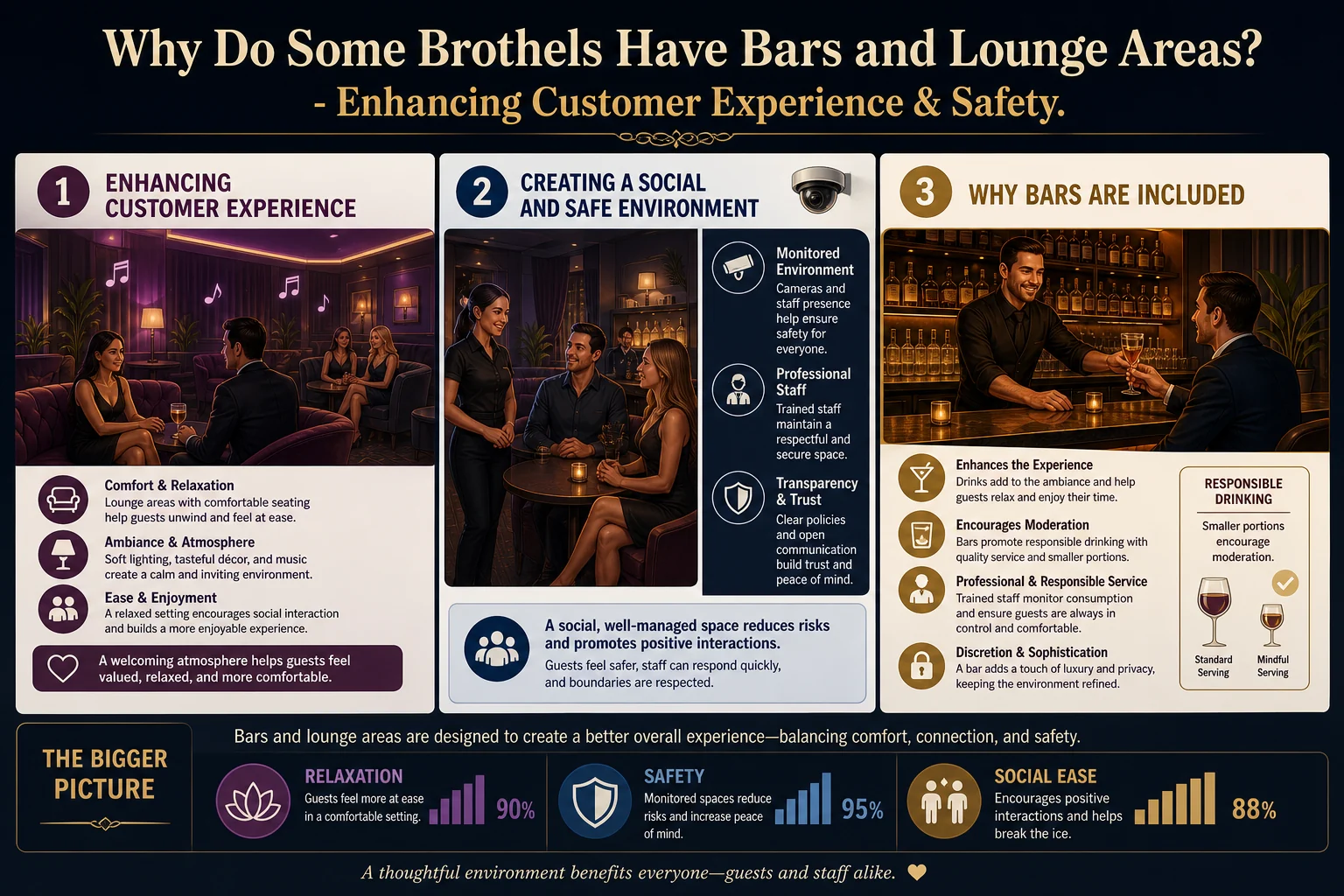 Why Do Some Brothels Have Bars and Lounge Areas? infographic